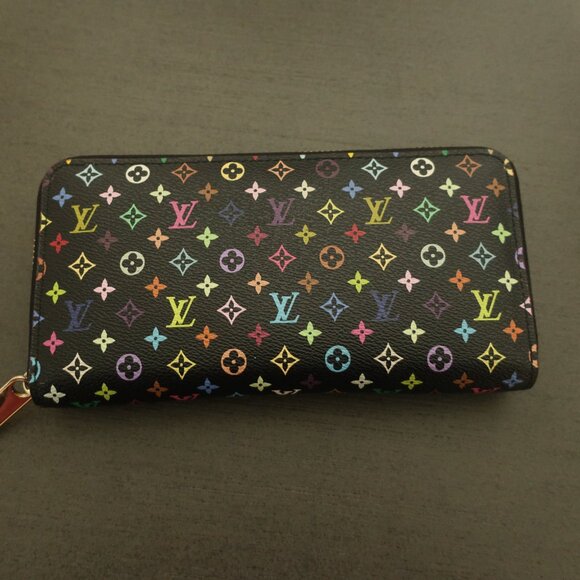 Louis Vuitton Monogram Multicolor Zippy Wallet Black Grenade Beautiful Condition - Picture 4 of 9